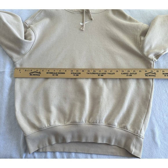 Nike Center Swoosh Hoodie Womens Small Oversized Orewood Fleece Phoenix - Picture 6 of 11